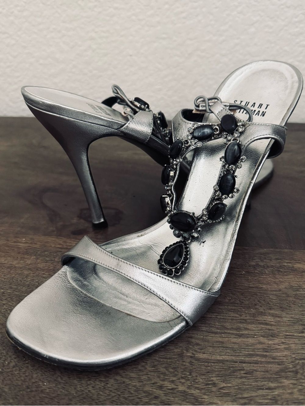 Stuart Weitzman Crystal Jewel Formal Stiletto Heels